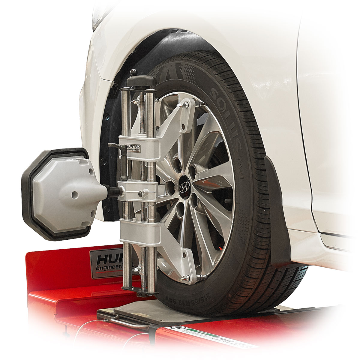 hunter self-centering wheel clamps