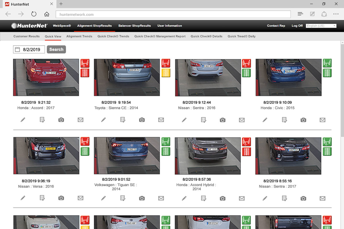 hunternet screen quickview